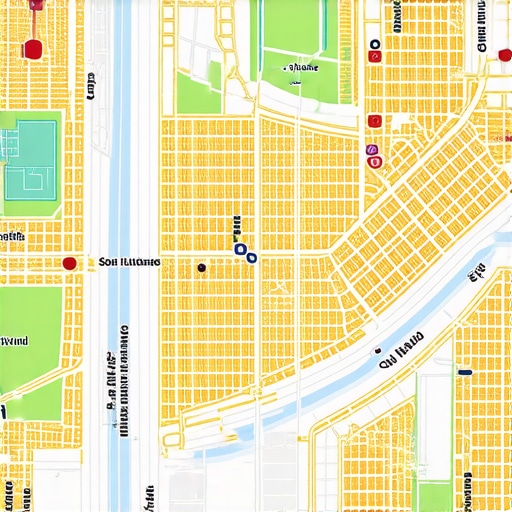Map of Washington DC neighborhoods highlighting local SEO strategies.