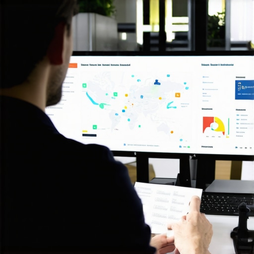 Person analyzing Google Maps and local SEO metrics for Washington DC business