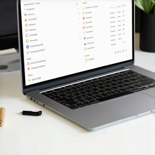 Effective SEO Tools for Local Map Rankings Workspace with SEO software and a laptop showing local search data.
