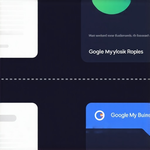 Diagram illustrating steps to optimize Google My Business for Washington DC local SEO.