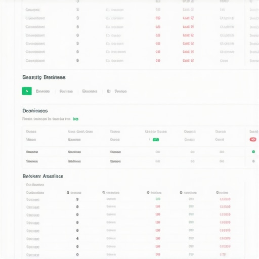 Dashboard displaying local search rankings and review metrics for businesses in Washington DC.