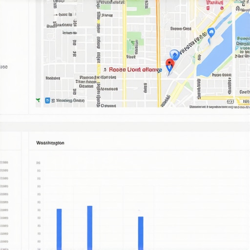 Screenshot of Google Maps ranking performance for a DC business.